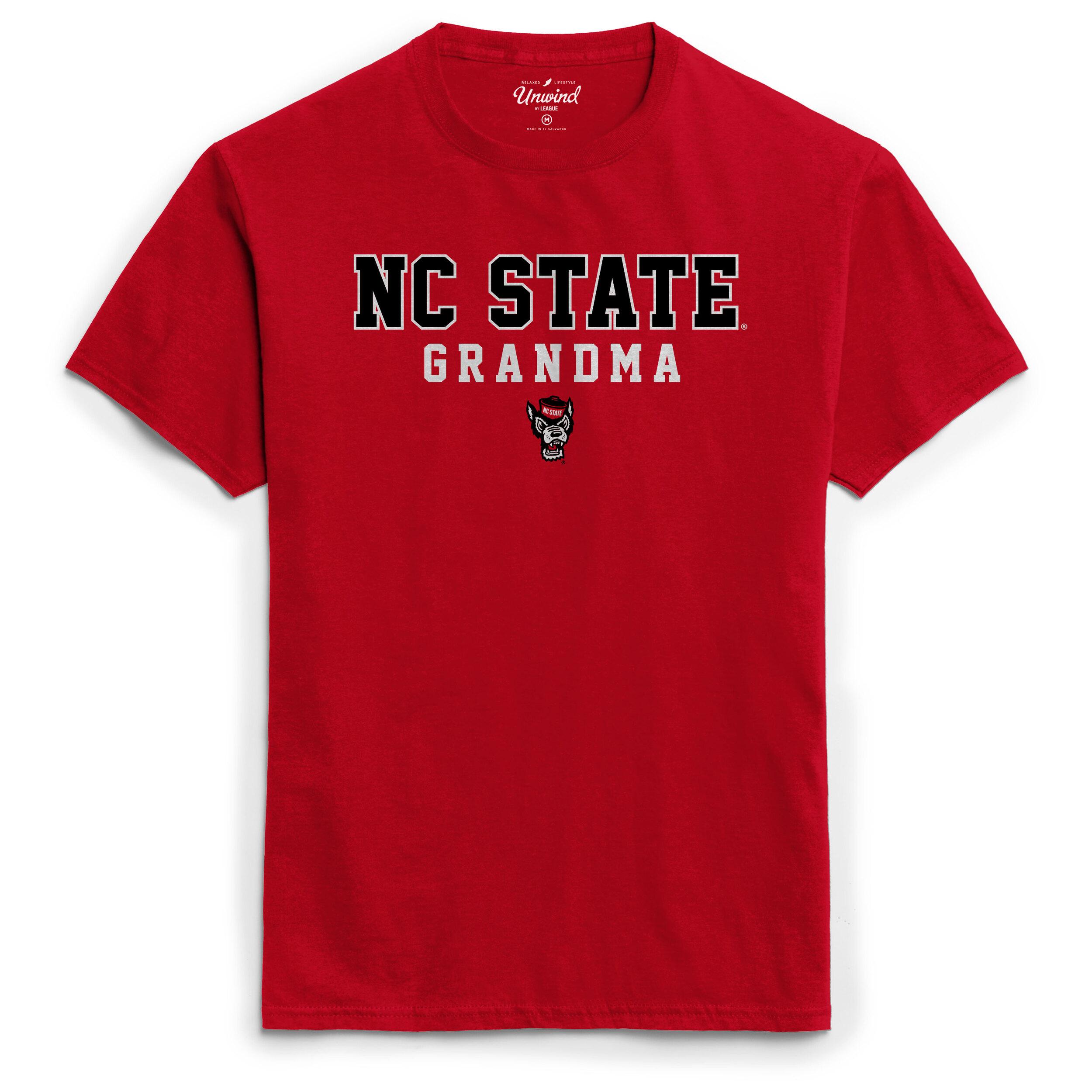 Short Sleeve Tee NC State Grandma - Red | Wolfpack Outfitters